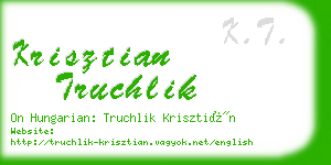 krisztian truchlik business card